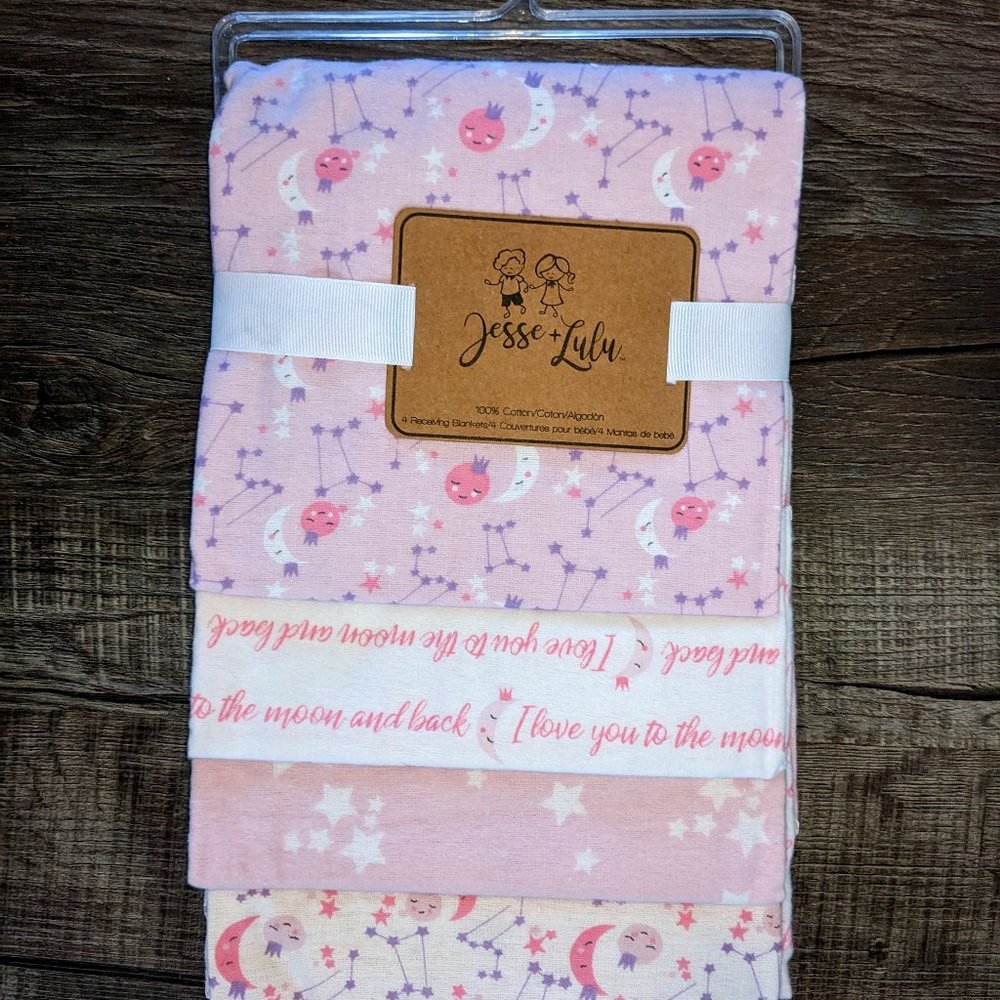 4 Pack Receiving Blankets